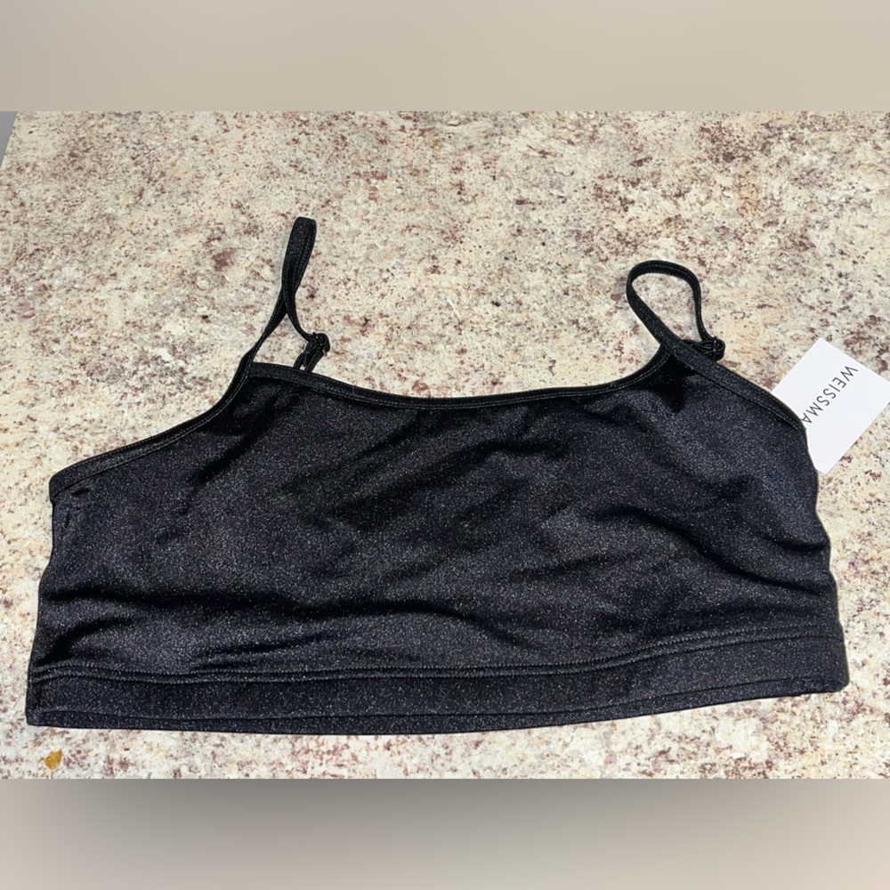 Weissman Black Dance Top / Bra Sz XLA